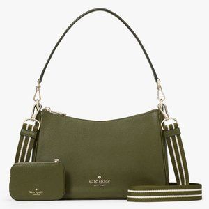 New Kate Spade Rosie Shoulder Bag Pebbled Leather Enchanted Green